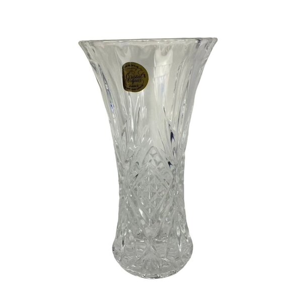 Cristal d Arques Vase France Garanti Plus De 24 Percent u Genuine Lead Crystal 7 - Picture 1 of 6